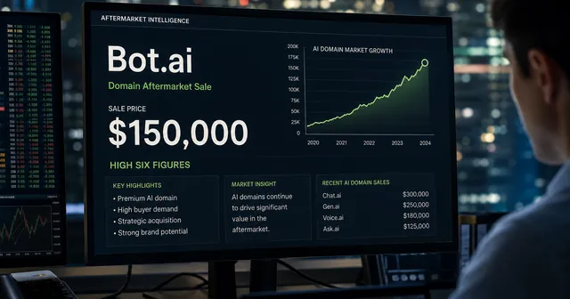 The .ai Domain Boom in 2026: What Bot.ai's $1.2M Sale Really Means