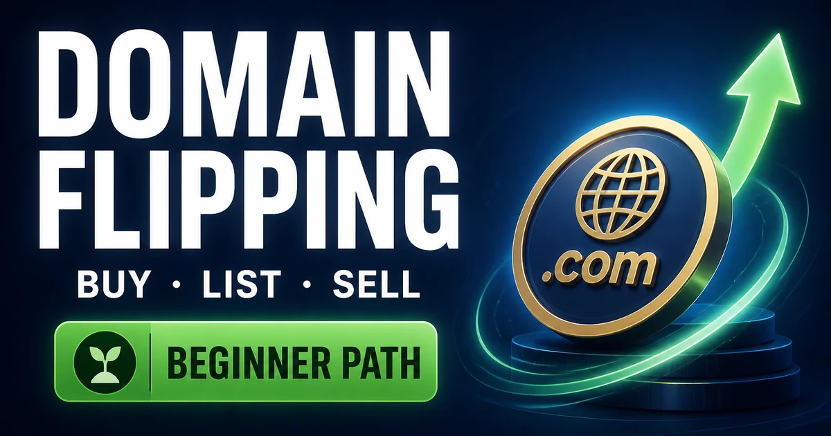 Domain Flipping for Beginners: Full 2026 Loop