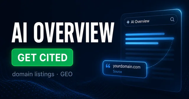 How Domain Listings Earn AI Overview Citations