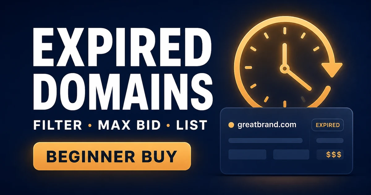 Expired Domains Strategy for Beginners (2026)