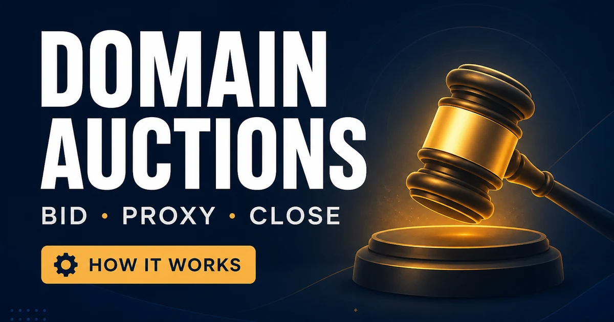 Domain Auctions for Beginners: How They Work