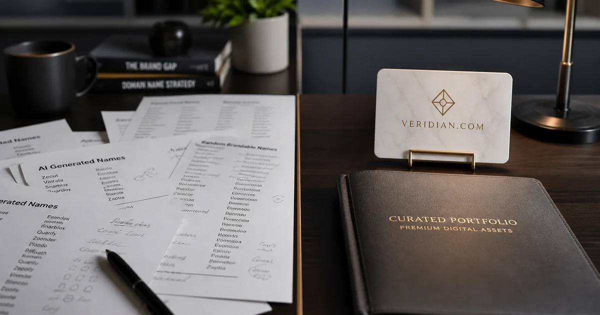 AI Name Generators vs Curated Premium Domains