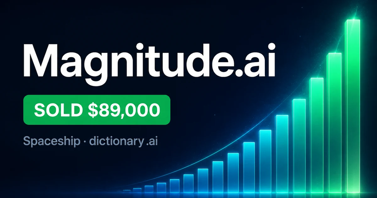 Magnitude.ai at $89K: The magnitude ai Dictionary Close