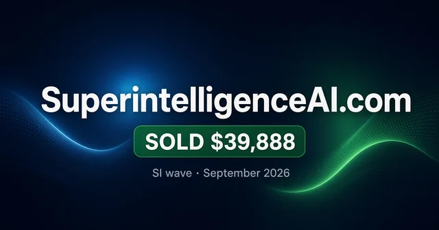 SuperintelligenceAI.com $39,888 and the SI Wave (2026)