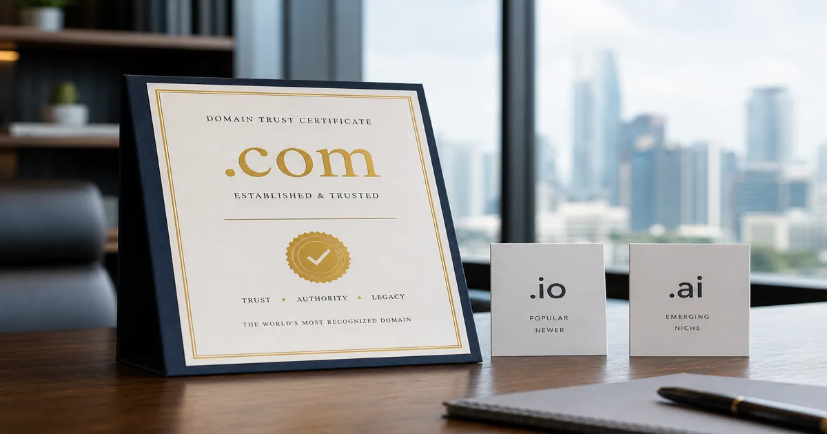 Why Brandable .com Domains Still Win in 2026