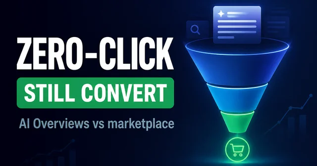 Zero-Click AI Overviews vs Marketplace Conversion