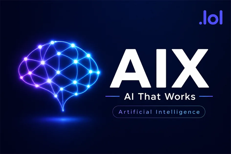 AIX.lol premium brand identity — also known as AIX, A I X, AIX.lol