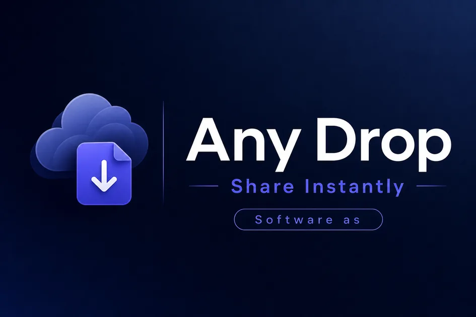 AnyDrop.app premium brand identity — also known as AnyDrop, Any Drop, AnyDrop.app