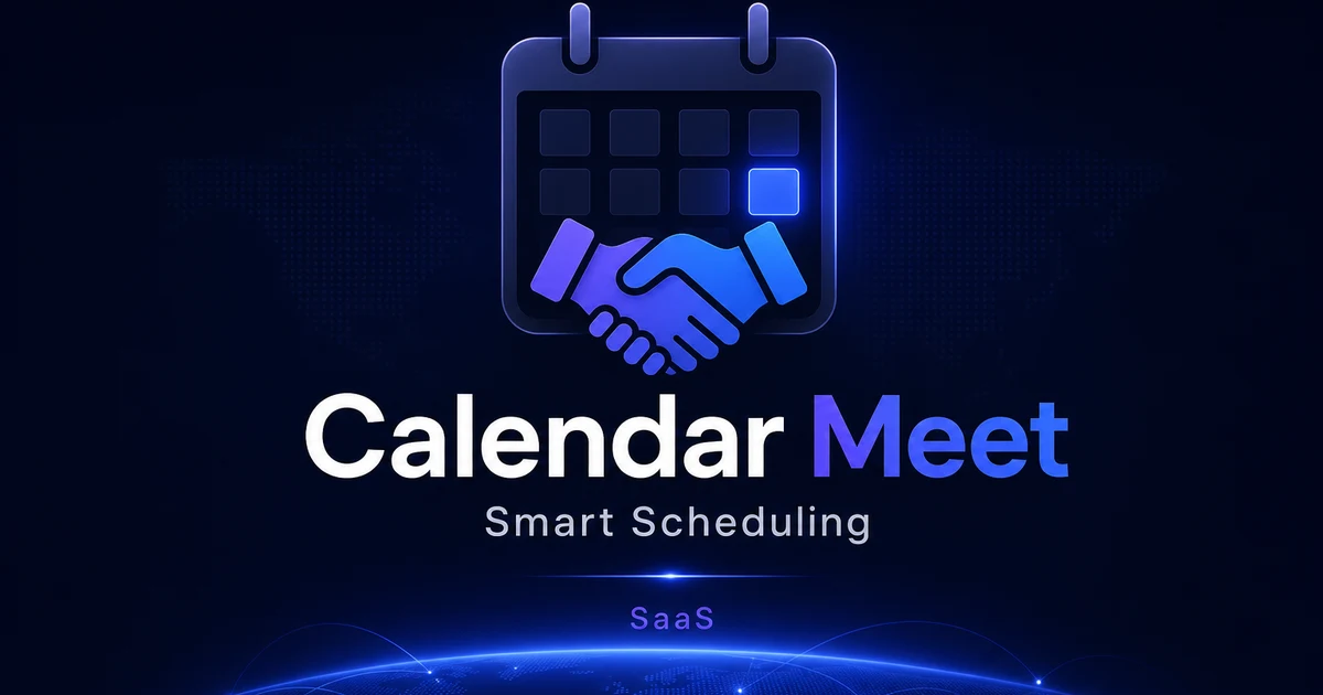 CalendarMeet.com premium brand identity — also known as CalendarMeet, Calendar Meet, CalendarMeet.com