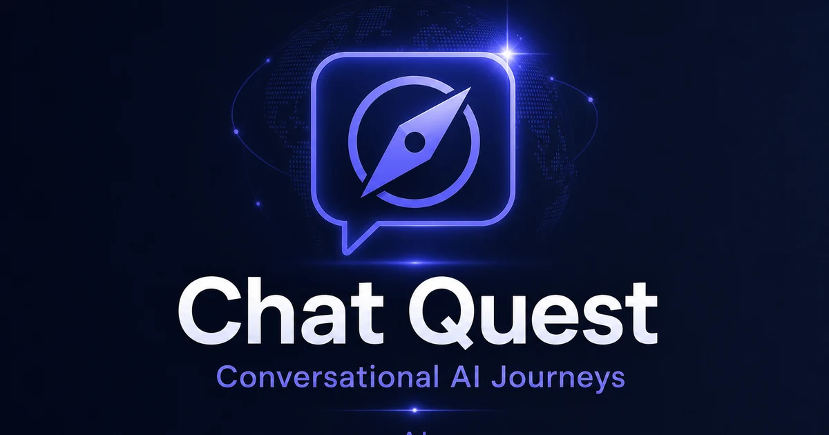ChatQuest.app premium brand identity — also known as ChatQuest, Chat Quest, ChatQuest.app