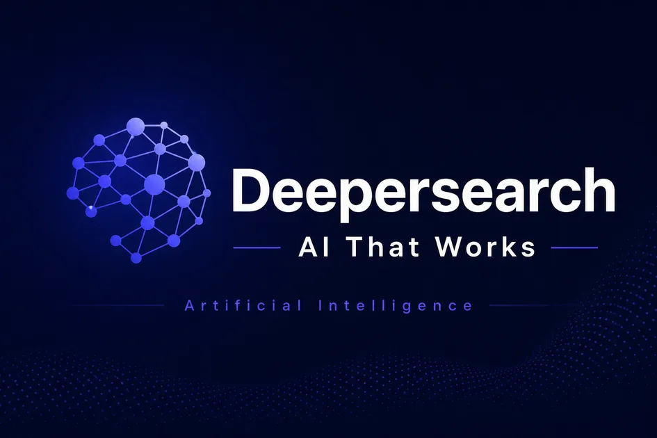 DeeperSearch.app premium brand identity — also known as DeeperSearch, Deeper Search, DeeperSearch.app