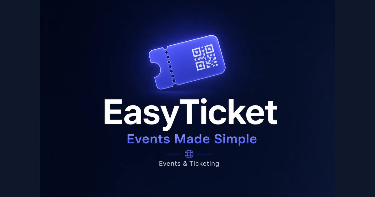 EasyTicket.app premium brand identity — also known as EasyTicket, Easy Ticket, EasyTicket.app