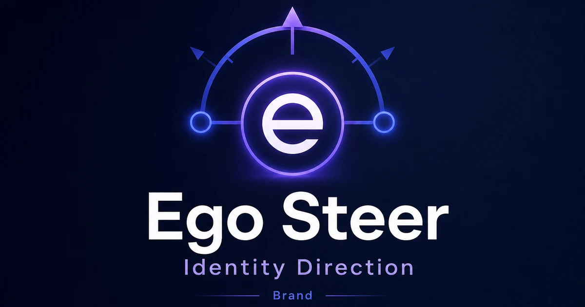 EgoSteer.com premium brand identity — also known as EgoSteer, Ego Steer, EgoSteer.com
