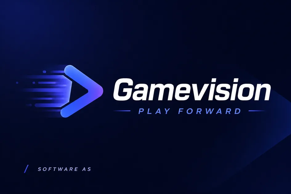 GameVision.app premium brand identity — also known as GameVision, Game Vision, GameVision.app