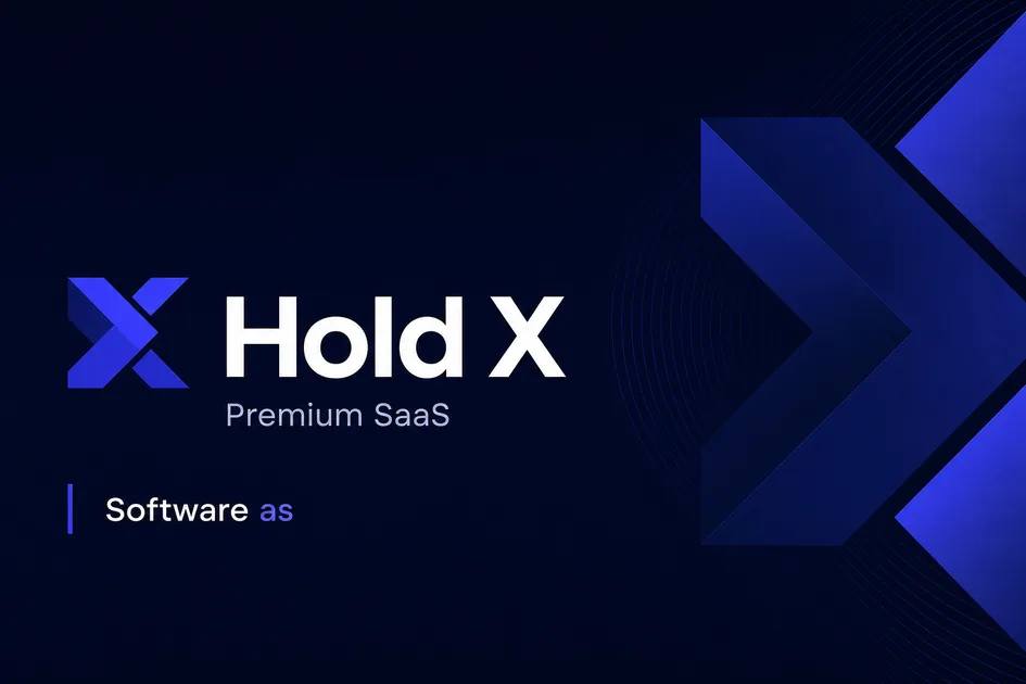 HoldX.app premium brand identity — also known as HoldX, Hold X, HoldX.app