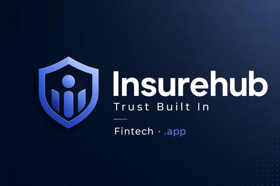 InsureHub.app premium brand identity — also known as InsureHub, Insure Hub, InsureHub.app