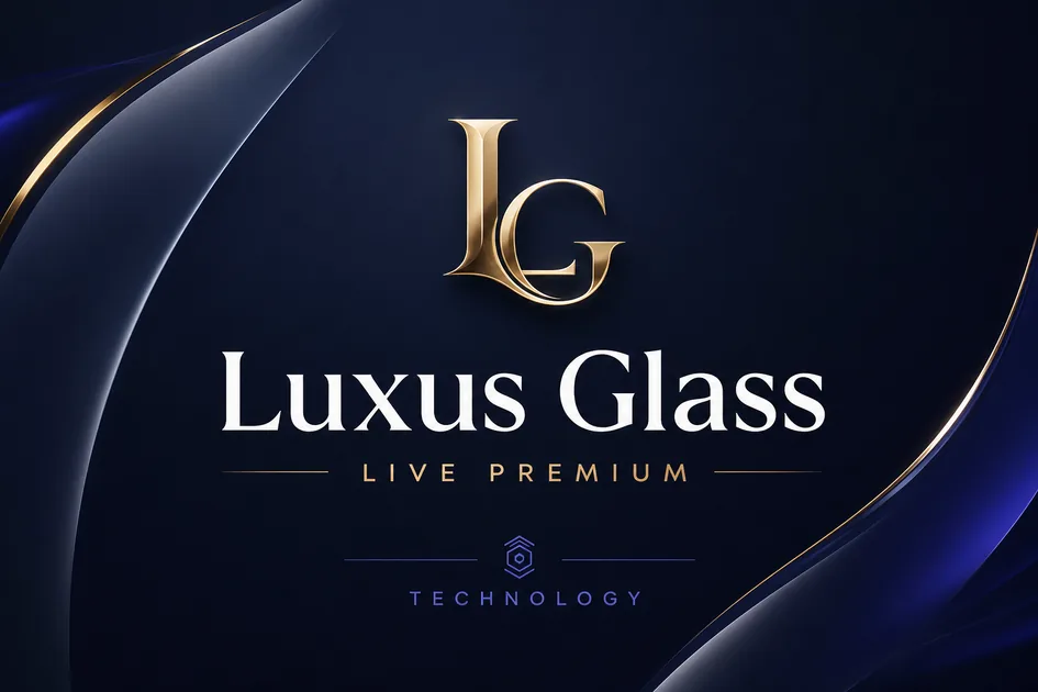LuxusGlass.com premium brand identity — also known as LuxusGlass, Luxus Glass, LuxusGlass.com