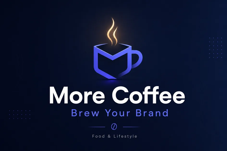 MoreCoffee.app premium brand identity — also known as MoreCoffee, More Coffee, MoreCoffee.app