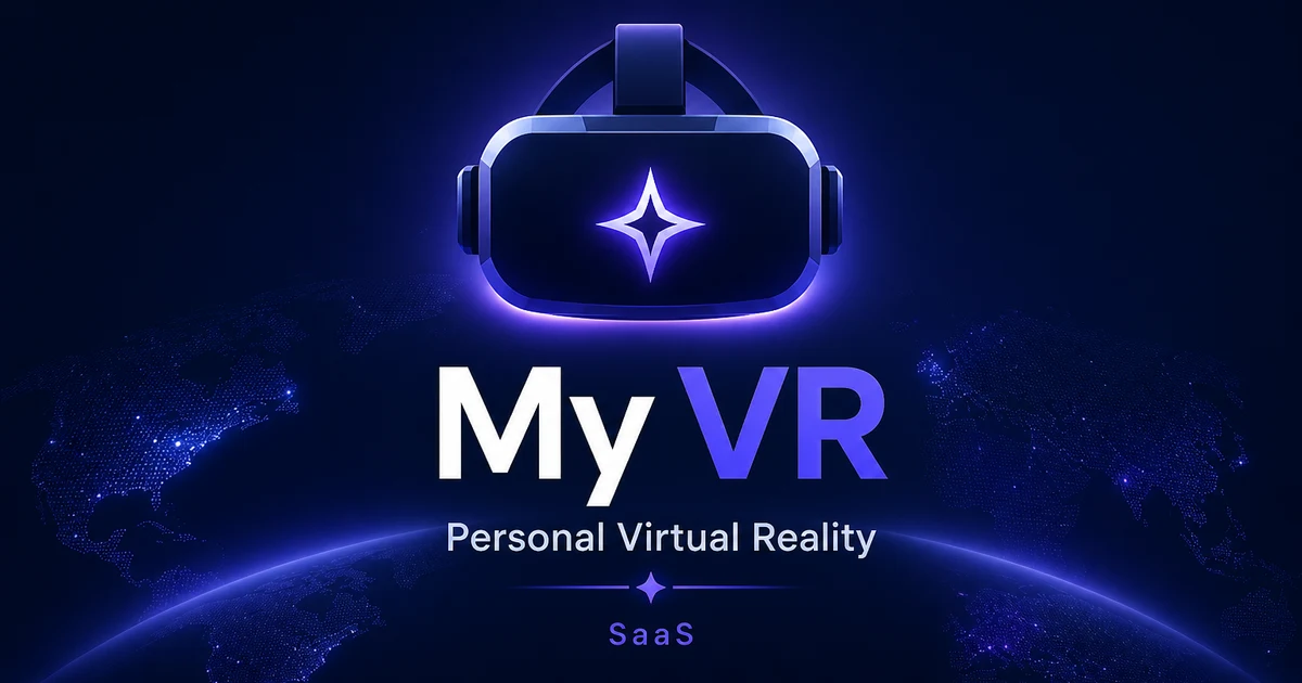 MyVR.app premium brand identity — also known as MyVR, My V R, MyVR.app