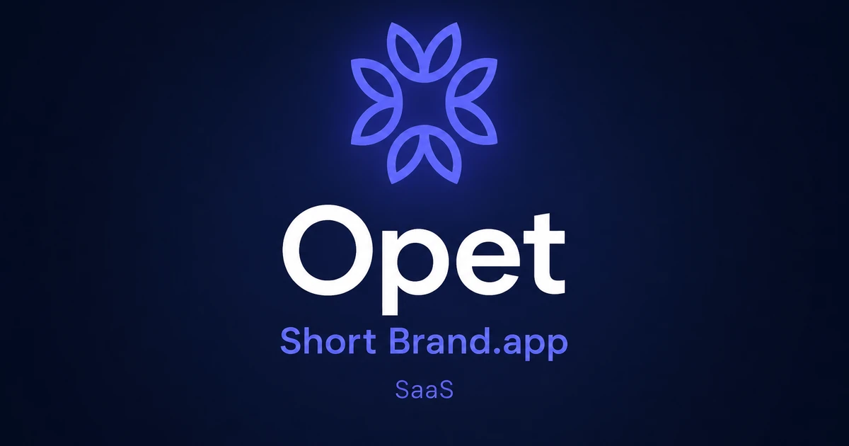 Opet.app premium brand identity — also known as Opet, Opet.app, Opet app