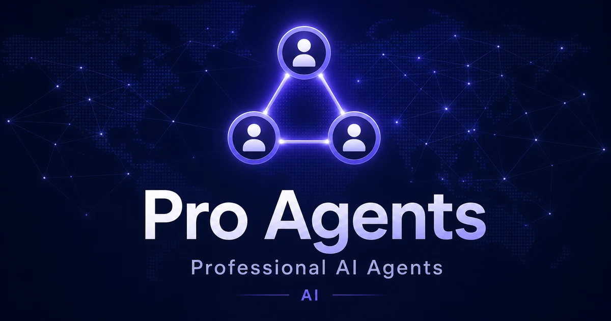 ProAgents.app premium brand identity — also known as ProAgents, Pro Agents, ProAgents.app
