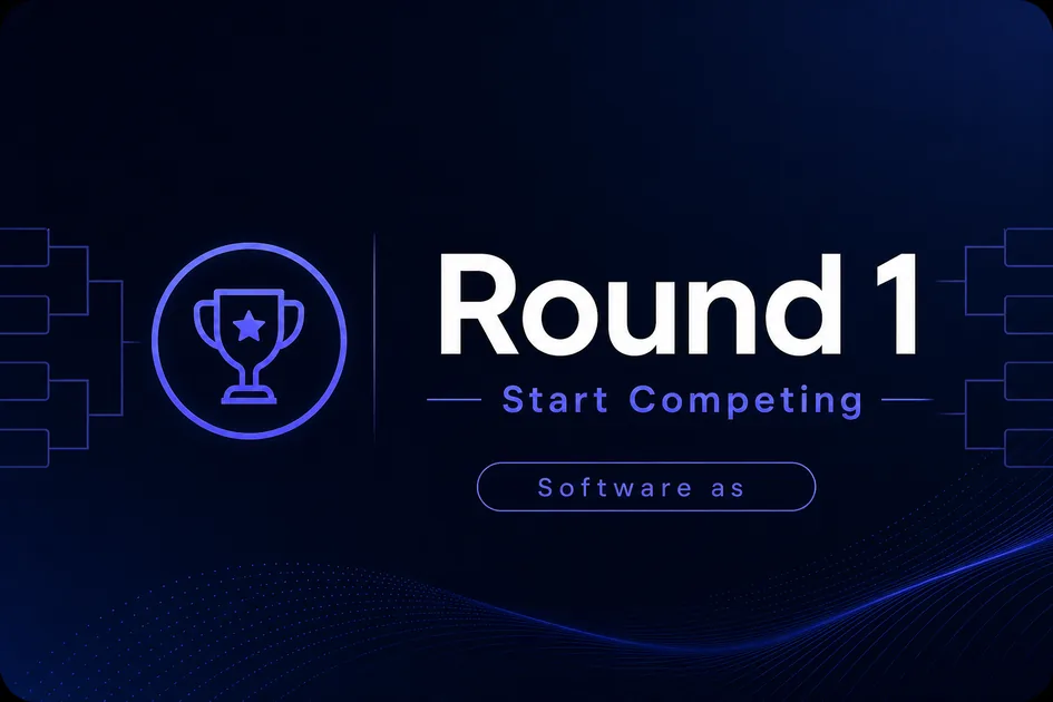 Round1.app premium brand identity — also known as Round1, Round1.app, Round1 app