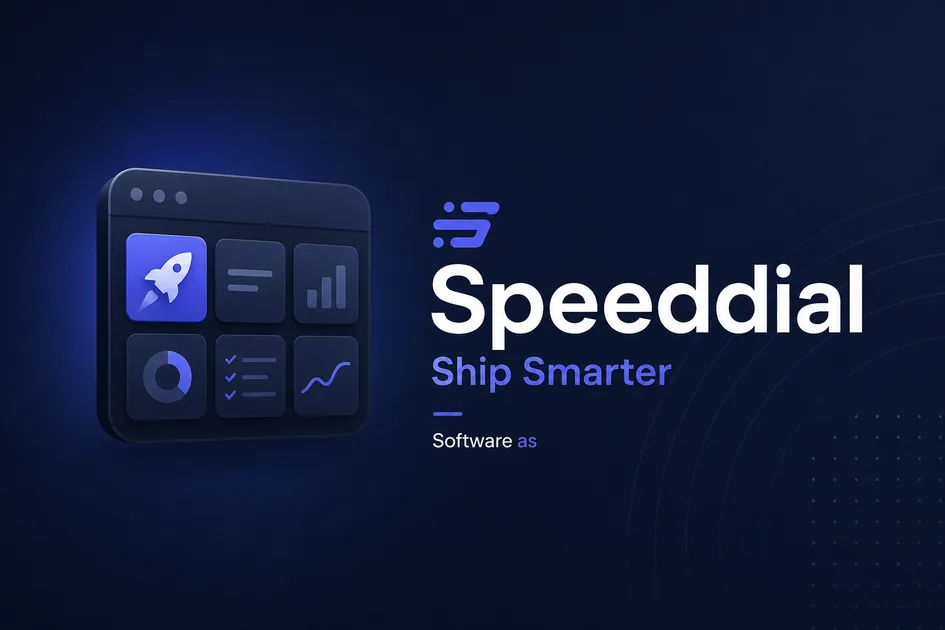 SpeedDial.app premium brand identity — also known as SpeedDial, Speed Dial, SpeedDial.app