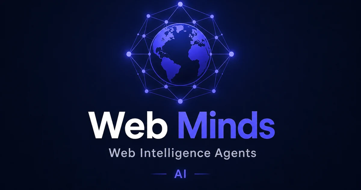 WebMinds.app premium brand identity — also known as WebMinds, Web Minds, WebMinds.app
